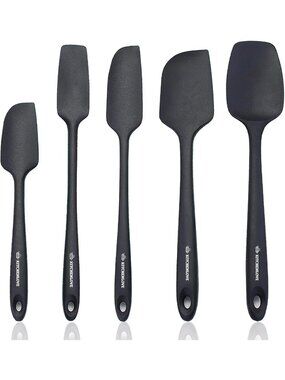 Premium 5-Piece Silicone Spatula Set - Heat Resistant, Non-Stick, BPA Free